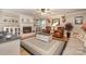 Comfortable living room with a fireplace, hardwood floors, and a cozy seating arrangement, ideal for gatherings at 106 S Oakwood Dr, Kings Mountain, NC 28086
