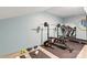 A well-equipped basement gym with weightlifting equipment and ample space at 1139 Hampton Gardens Ln, Charlotte, NC 28209