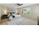 Bright bedroom with a large window and a comfortable queen-sized bed at 1139 Hampton Gardens Ln, Charlotte, NC 28209