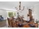 Bright dining room featuring hardwood floors and a decorative hanging light at 323 Richmond Rd, Salisbury, NC 28144