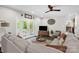 Cozy living room with hardwood floors, neutral walls, and access to outdoor living at 323 Richmond Rd, Salisbury, NC 28144