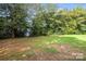 Expansive backyard featuring lush green grass and mature trees providing ample shade at 403 Broad St, Kannapolis, NC 28081