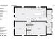 Detailed floor plan showcasing the layout of the living room, kitchen, bedrooms, and bathroom at 403 Broad St, Kannapolis, NC 28081