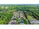 Enjoy a picturesque aerial view of the neighborhood, complete with community pool and playground at 505 2Nd Street Ne Pl # C4, Conover, NC 28613