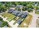 Neighborhood aerial view showcasing well-maintained homes, yards, and tree-lined streets at 507 E Main St, Rock Hill, SC 29730