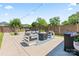 Enjoy the backyard featuring a patio with comfortable seating for outdoor entertaining at 507 E Main St, Rock Hill, SC 29730
