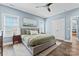 Serene bedroom featuring hardwood floors, neutral decor, and ample natural light at 507 E Main St, Rock Hill, SC 29730