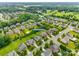 Overhead view of the subdivision featuring homes in a lush, green setting at 525 Chase Prairie Ln, Waxhaw, NC 28173