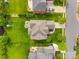 Aerial view of the property showcasing the house, well-manicured lawn, and surrounding neighborhood at 525 Chase Prairie Ln, Waxhaw, NC 28173