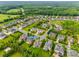 Aerial view of the neighborhood highlighting lush greenery and well-maintained homes at 525 Chase Prairie Ln, Waxhaw, NC 28173