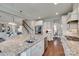 Spacious kitchen with large island, granite countertops, stainless steel appliances, and open layout at 525 Chase Prairie Ln, Waxhaw, NC 28173