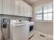 Bright laundry room featuring modern washer and dryer appliances with natural light at 525 Chase Prairie Ln, Waxhaw, NC 28173