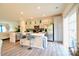 Modern kitchen featuring stainless steel appliances and an island with barstool seating at 525 San Marco Dr, Gastonia, NC 28056
