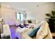 Elegant living room with a large white sectional and stylish decor at 525 San Marco Dr, Gastonia, NC 28056