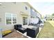 Cozy patio area with outdoor seating, perfect for relaxing and entertaining in a townhouse setting at 525 San Marco Dr, Gastonia, NC 28056