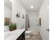 Well-lit bathroom featuring a vanity, toilet, shower/tub, and neutral accents, creating a clean and functional space at 548 Dutch White Dr, Clover, SC 29710