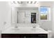 Bright bathroom with double sinks and a large mirror at 548 Dutch White Dr, Clover, SC 29710