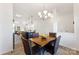 Open floor plan featuring the kitchen island and a dining table with seating for four at 548 Dutch White Dr, Clover, SC 29710