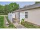 A fenced patio with sliding doors offers private outdoor relaxation at 5604 Bradford Lake Ln, Charlotte, NC 28269