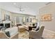 Inviting living room with a fireplace, plush seating, and ample natural light at 5722 Kirkwynd Commons Dr, Charlotte, NC 28278