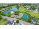 Community amenities featuring a pool, tennis courts, and a pond in a serene neighborhood setting at 5803 Lindley Crescent Dr, Indian Trail, NC 28079