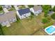 Expansive backyard featuring a lush lawn and privacy fence at 5803 Lindley Crescent Dr, Indian Trail, NC 28079
