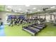 Modern fitness center featuring state-of-the-art equipment, including treadmills and ellipticals, for residents' well-being at 7549 Short Putt Ct, Charlotte, NC 28215