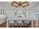 Gourmet kitchen with marble countertops, custom cabinetry, and designer lighting fixtures at 7861 Live Oaks Dr, Denver, NC 28037
