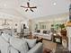 Open floorplan with kitchen, dining area, and living room provides seamless flow for entertaining and everyday living at 7927 Fairmont Dr, Waxhaw, NC 28173