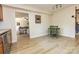 Bright dining area open to the kitchen, with hardwood floors at 85 Riley Dr, Taylorsville, NC 28681