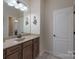 Clean bathroom with a single sink vanity and a neutral color scheme at 866 Tyne Dr, Fort Mill, SC 29715