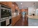 Updated kitchen featuring stainless steel appliances, granite countertops, and custom cabinetry for a modern look at 866 Tyne Dr, Fort Mill, SC 29715
