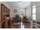 Comfortable home office with wood floors and a large desk for a productive work environment at 866 Tyne Dr, Fort Mill, SC 29715