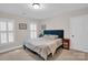 Inviting bedroom with a plush bed, natural light, and soothing decor for relaxation at 9809 Hanover Hollow Dr, Charlotte, NC 28210