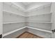 Walk-in pantry with white shelving, providing ample storage space at 1 Linestowe Dr, Belmont, NC 28012