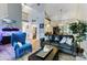 Cozy living room with a fireplace, hardwood floors, and comfortable seating at 1509 Kirkbridge Ct, Matthews, NC 28105