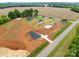 Picturesque single-story house in a rural area featuring cultivated land and scattered houses at 15700 Stokes Ferry Rd, Richfield, NC 28137