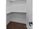 Walk-in closet featuring ample shelving and storage for organized wardrobe solutions at 15700 Stokes Ferry Rd, Richfield, NC 28137