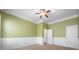 Bedroom featuring a ceiling fan and custom molding at 16919 Hedgerow Park Rd, Charlotte, NC 28277