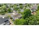 Aerial view of home with mature trees and well-maintained neighborhood at 2006 Holly Villa Cir, Indian Trail, NC 28079