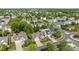 Aerial view of neighborhood featuring well-maintained homes, lawns, and landscaping at 2006 Holly Villa Cir, Indian Trail, NC 28079
