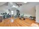 Versatile bonus room with hardwood floors, space for an office and workout area at 2062 High Pines Rd, Rock Hill, SC 29732