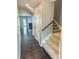 Inviting entryway with hardwood floors and staircase at 2752 Sawbridge Ln, Gastonia, NC 28056