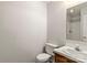 Bathroom featuring neutral decor, updated fixtures, and a well-maintained vanity at 304 W Fourth St, Cherryville, NC 28021