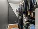 Walk-in closet providing ample storage, custom shelving and organization at 304 W Fourth St, Cherryville, NC 28021