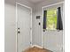 Door and entry featuring a window with a backyard view, and a pet-friendly sign at 304 W Fourth St, Cherryville, NC 28021