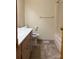 Bathroom with a standard tub and shower combo, classic vanity, and tile flooring at 3498 Yorkland Dr, Hickory, NC 28601