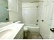Bathroom features tiled shower and vanity at 5812 Hunting Ridge Ln # A, Charlotte, NC 28212