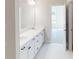 Bright bathroom with a double vanity, modern fixtures, and a clean, minimalist design at 604 Banter Ln # 29, Cramerton, NC 28032