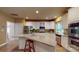 Spacious kitchen with stainless steel appliances, island, and white cabinetry at 6100 Hunter Ln, Weddington, NC 28104